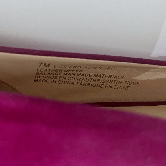 Franco Sarto Fuchsia Suede Heels - Picture 7 of 7